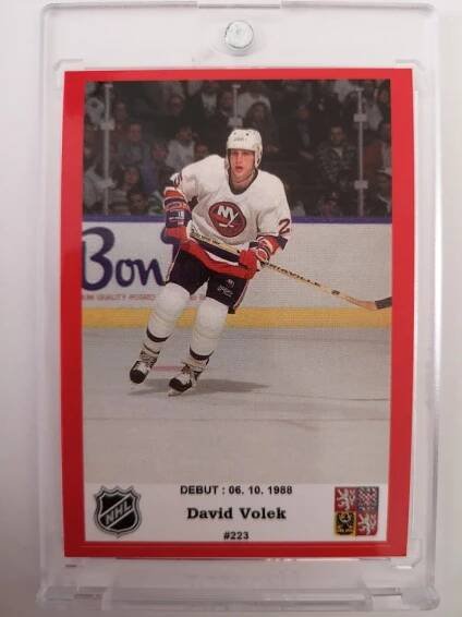 🟥 DEBUT David Volek - New York Islanders 🟥 - Hokejové karty
