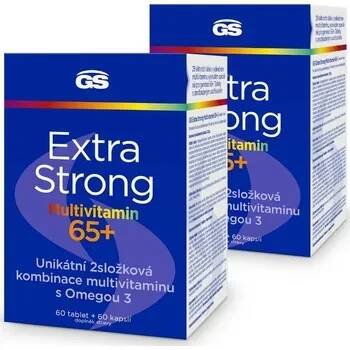 GS Extra Strong Multivitamin 65+, 2 × 60 tablet + 60 kapslí