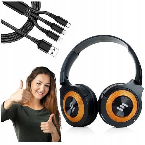 SKLÁDACÍ BEZDRÁTOVÁ SLUCHÁTKA DO UŠÍ S CD RÁDIEM Značka Webski