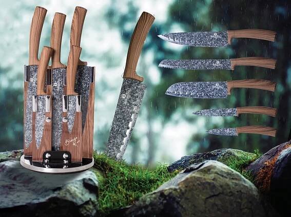 Berlingerhaus BH 2160 nerez Sada nožů ve stojanu Forest Line 6 ks | Patro.cz