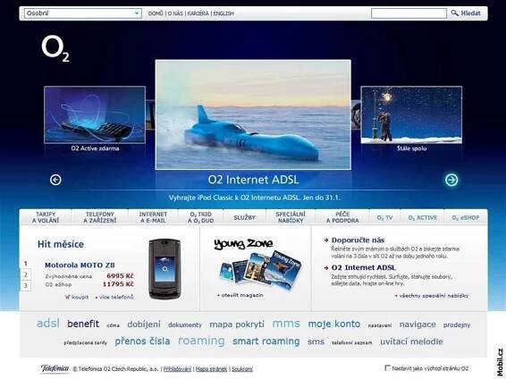 O2 spouští internet v mobilu za paušál. Zatím jen na zkoušku