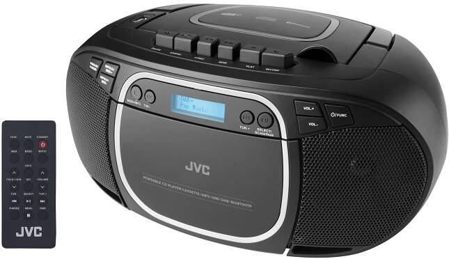 Radiomagnetofon s DAB+/CD JVC RC-E561B-DAB černý