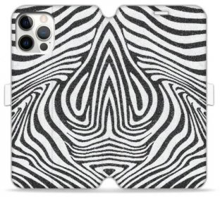 Phone case - etuo Wallet Book Design - Animal Pattern - Zebra theme