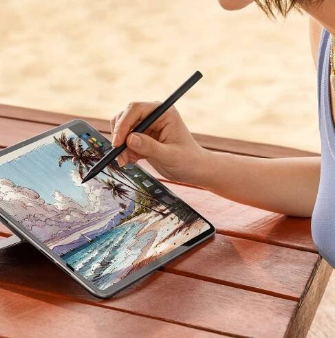 The OnePlus Pad 2’s vibrating stylus simulates writing on paper