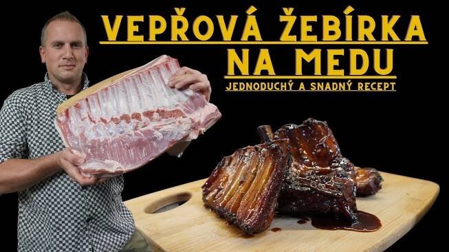 Vepřová žebírka na medu