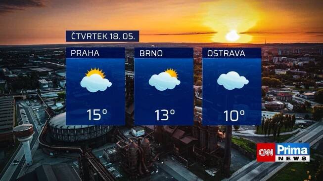 Předpověď počasí 18.5. 2023