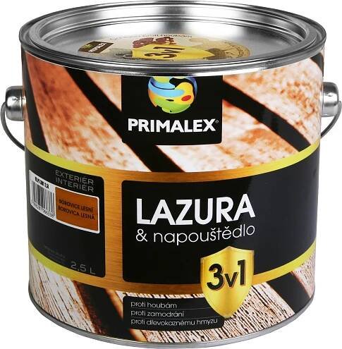 Primalex Lazura a napouštědlo 3v1 2,5 l 385784 tis kanadský od 999 Kč