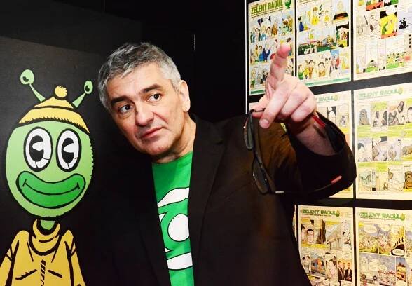 Štěpán Mareš jako komiksový kreslíř, provokatér i komentátor