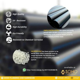 HDPE Pipe Supplier in Malaysia - Sohoph