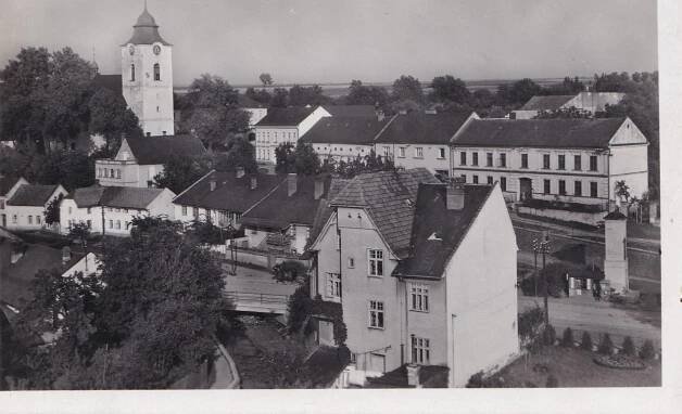 VELKÁ BYSTŘICE-ČÁSTEČNÝ OLOMOUC -protektorát - Pohlednice místopis