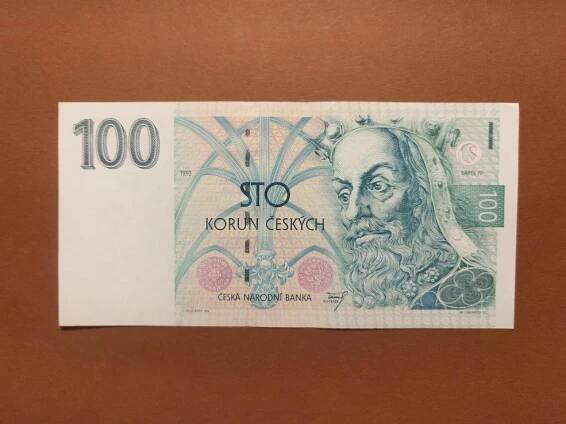 100 Kč 1993 - CHYBOTISK - SÉRIE A - KRÁSNÝ STAV!!!