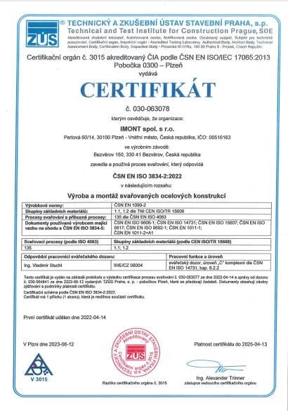 ČSN EN ISO 3834-2 2022