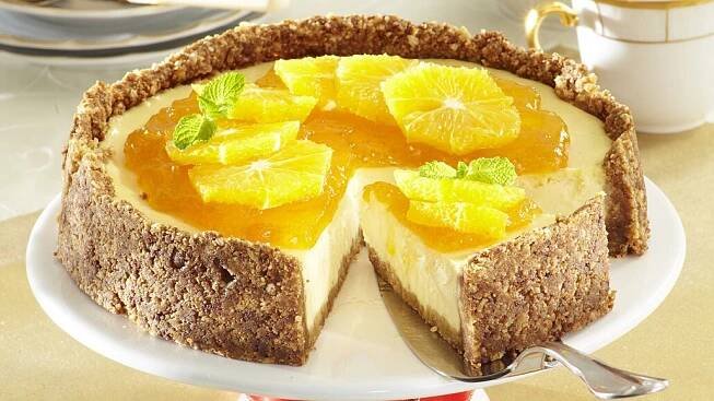 Pomerančový cheesecake