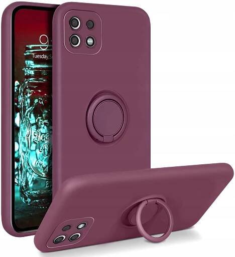 Samsung Galaxy A22, 5G obal pouzdro na mobil kryt obrněný SOFT INSIDE 3w1 ring