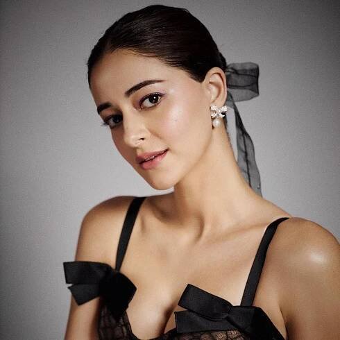 Ananya Panday takes on coquette-core with her netted skirt and bralette set