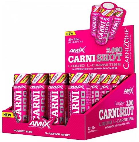 Amix CarniShot 3000 BOX 20 x 60 ml citrón