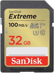 Sandisk sanDisk Extreme SDHC 32GB 100MB/s V30 UHS-I U3 (SDSDXVT-032G-GNCIN)