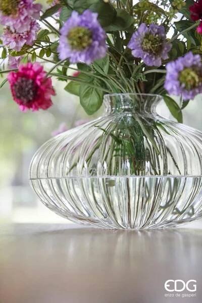 Sklenená váza Nida číra, 25x42 cm | Vázy a mísy | Bytové doplnky | Homedesignshop.sk | Eshop s interiérovými doplnkami