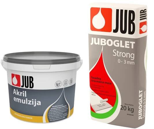 JUB JUBOGLET Strong dvoukomponentní fasádní vyrovnávací hmota