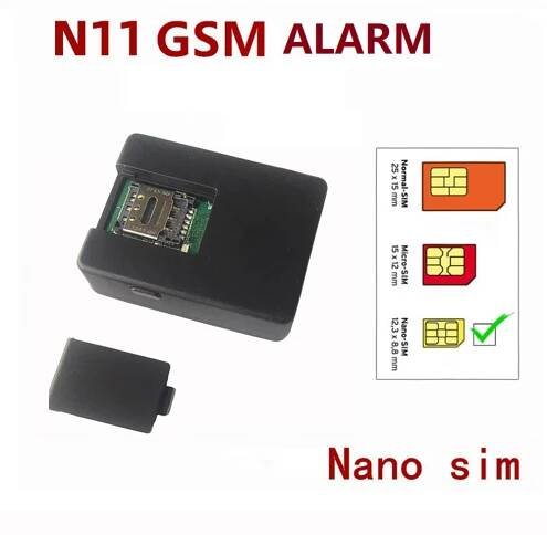 N11 GSM Audio Monitor Hlasově ovládaný alarm se 2 mikrofony Zvukový snímač s vysokým rozlišením Domácí hlasový monitorovací systém