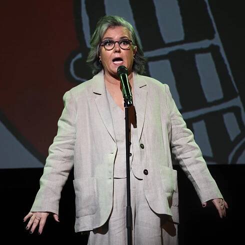 Rosie O’Donnell at 3Olympia Theatre in Dublin on Sunday. Photograph: Dara Mac Dónaill