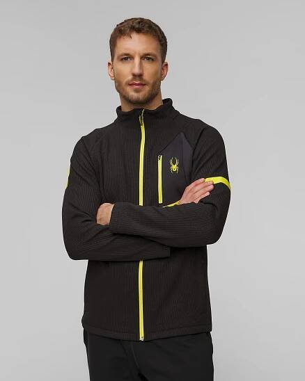 Černá pánská mikina na zip Spyder Wengen Bandit 38A485318-black2