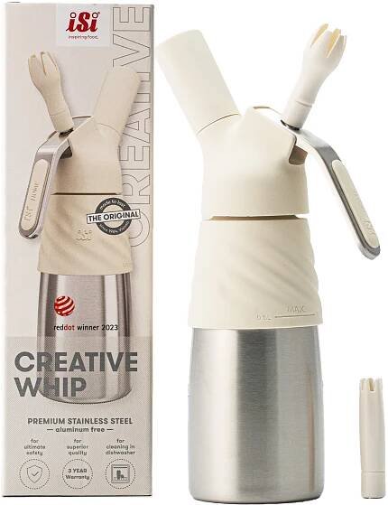 Šlehačková láhev ISI CREATIVE WHIP BÍLÁ 0,5L