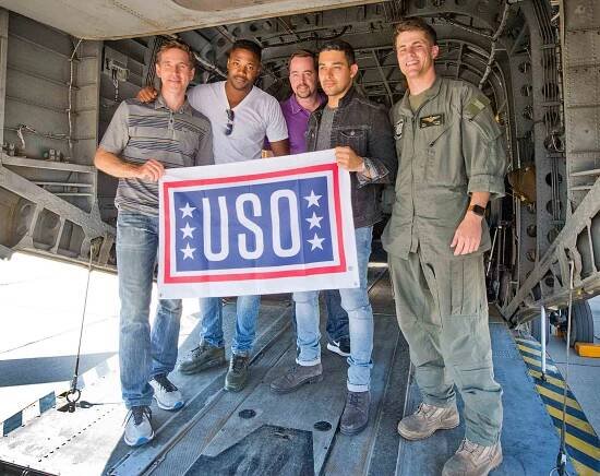 USO & CBS NCIS talent tours the Marine Corp Air Station - Miramar, CA
