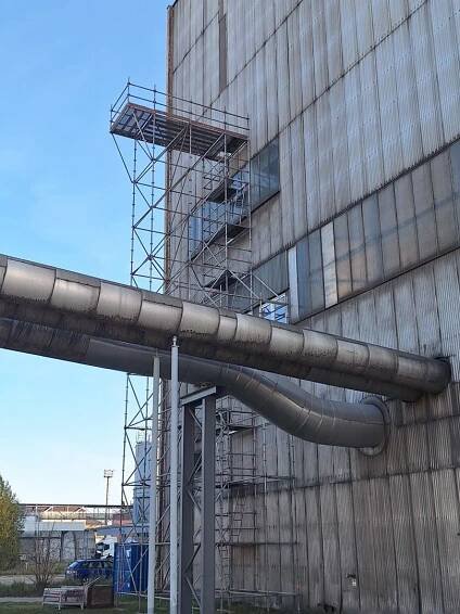 Prostorové lešení - Elektrárna Opatovice | K2 Lešení, s.r.o.