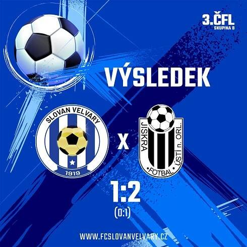 FC Slovan Velvary - Domácí porážka brankou v poslední minutě