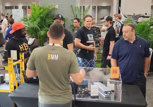 Museum Historian Lance Smith educating attendees