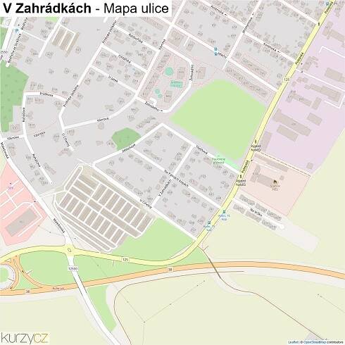 V Zahrádkách - mapy | Kurzy.cz