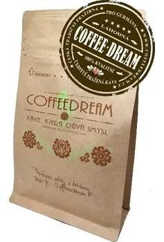 Káva COFFEEDREAM | Espresso směs SUNRISE - 100g / běžný třívrstvý sáček / Středně jemné mletí - espresso, mocca Káva Sunrise S01