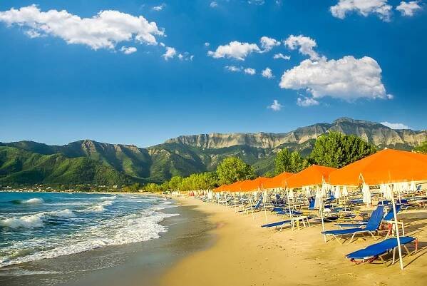 Golden beach, Thassos, Řecko