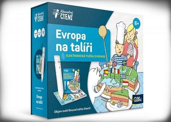 Albi Kouzelné čtení Albi tužka 2.0 a Evropa na talíři