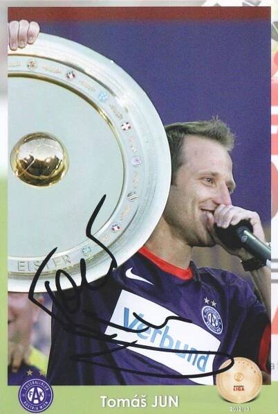 Tomáš Jun (Austria Wien) - autogram, podpis (fotbal)