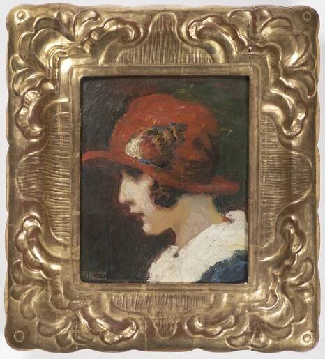František Xaver Naske (1884 - 1959) - PORTRÉT ŽENY V KLOBOUKU - Lot 94 | VEČERNÍ AUKCE 2021 | Výstavy a aukce | Arthouse
