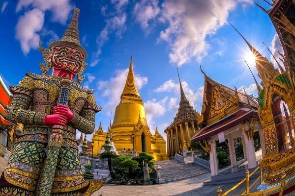 wat phra kaew, bangkok, thajsko - thajsko - stock snímky, obrázky a fotky