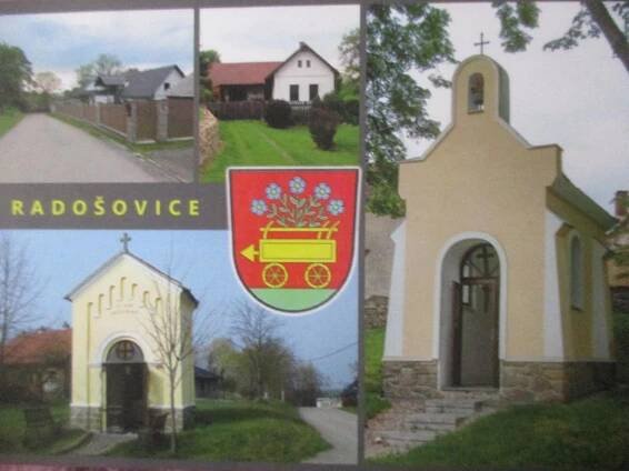 Radošovice Bystřice  BN - Pohlednice místopis