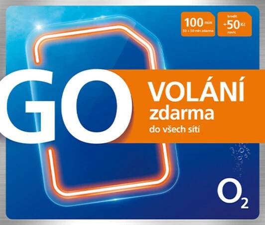SIM karta O2 GO SIM VOLÁNÍ zdarma