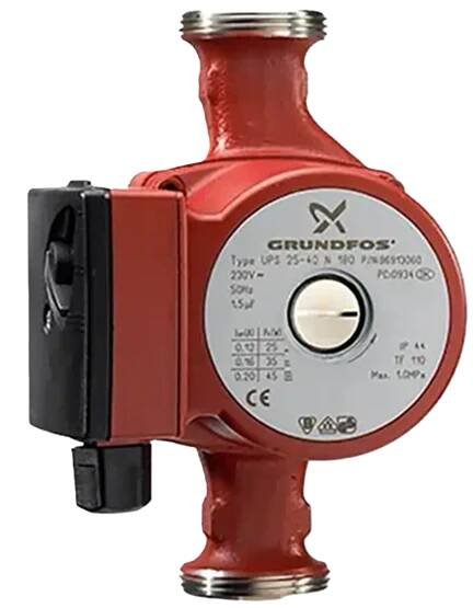 GRUNDFOS UPS 25-40 N 230 V TUV 180 mm