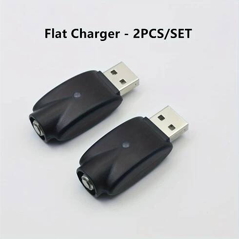 2pcs USB Charger Adapter with LED Indicator for 510 Soldering Iron Battery Pens - Durable Plastic Construction
