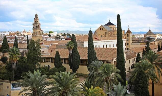 Mosque-Cathedral seen from Alcázar of the Christian Monarchs, Córdoba, Spain