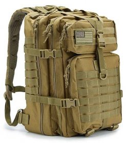 Batoh Assault Pack Velkokapacitní armádní voděodolná taška Bug Out Multifunkční taška na boj