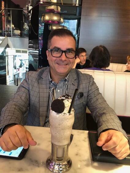 Mike Cohen gets filled up at the truly unique Deville Dinerbar
