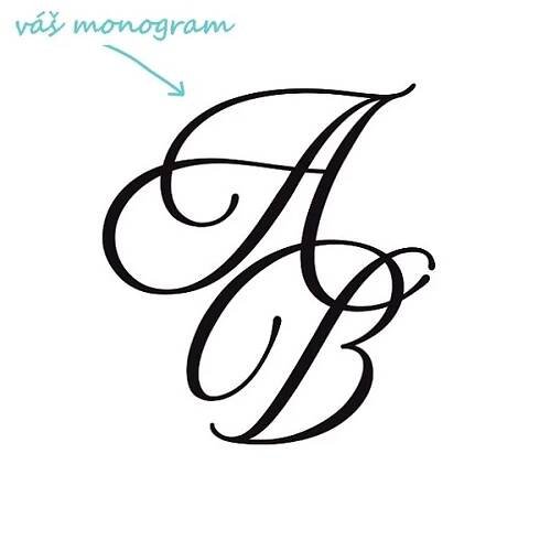 Pískování monogramu