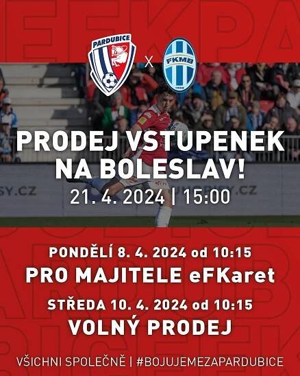 Začal prodej vstupenek na souboj s Mladou Boleslaví | FK Pardubice