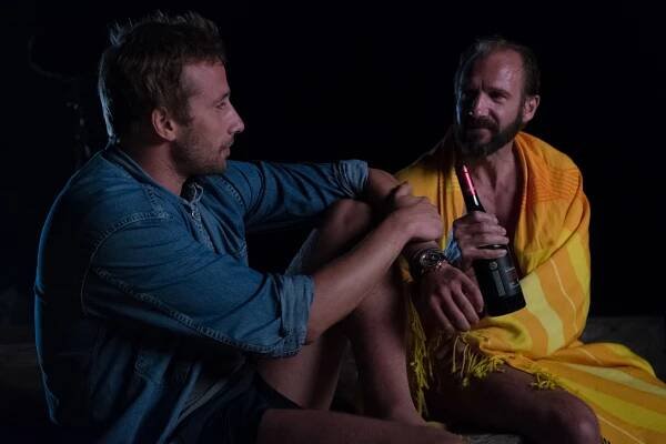 Oslněni sluncem - Z filmu - Matthias Schoenaerts, Ralph Fiennes