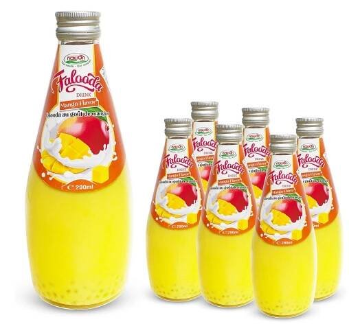 natural falooda drink with mango flavor glass bottle 290ml 9 81 fl oz