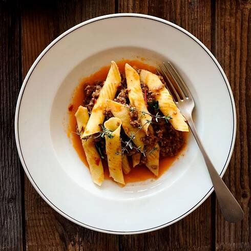 Garganelli with Lamb Ragù